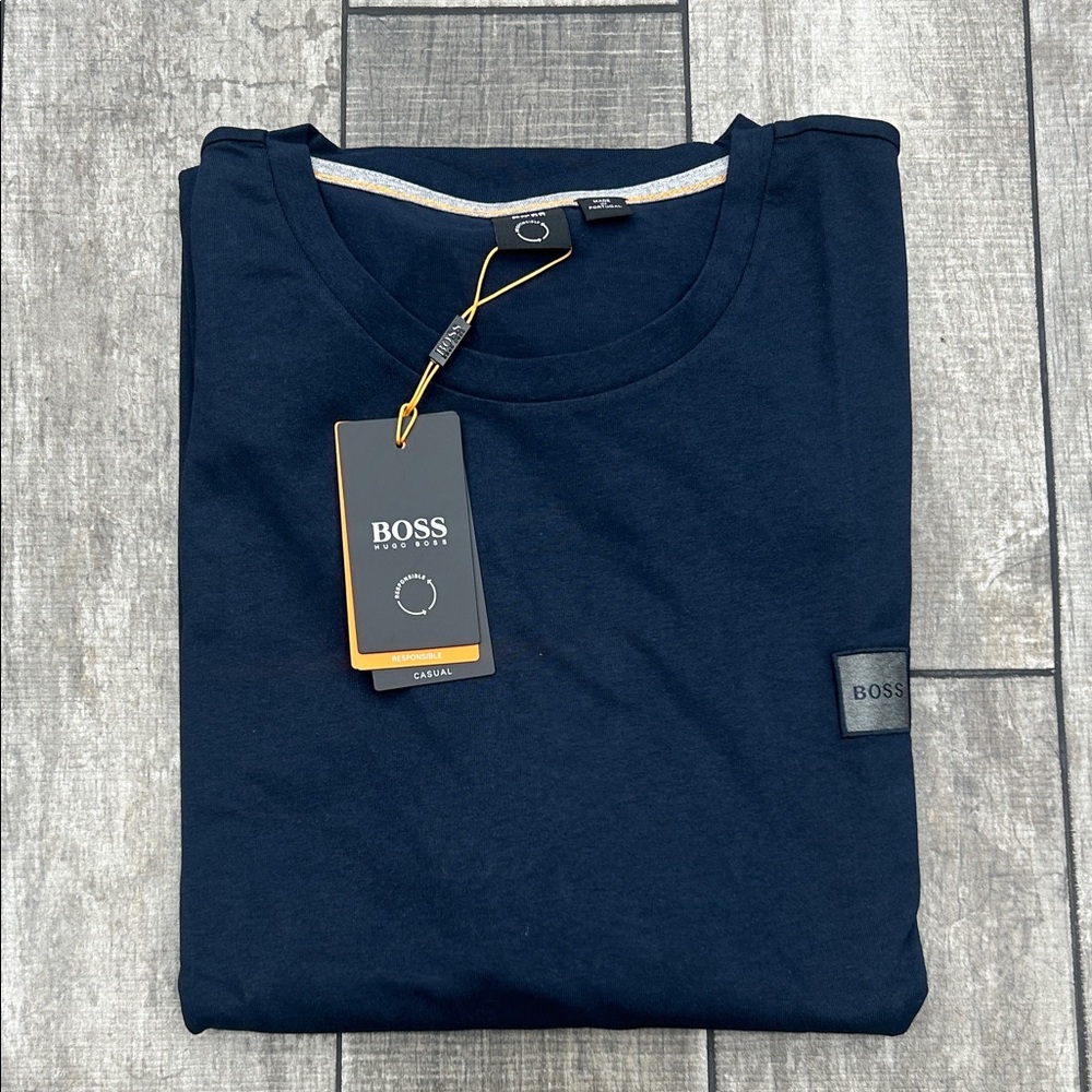 BOSS by Hugo Boss Men's Navy Blue Casual Shirt NWT